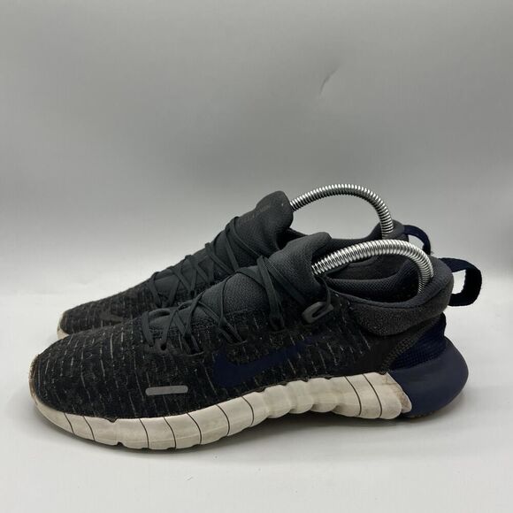 Nike Mens Free Run RN 5.0 Next Nature Anthracite / Dark Blue Size 7 Womens 8.5 - Picture 4 of 10